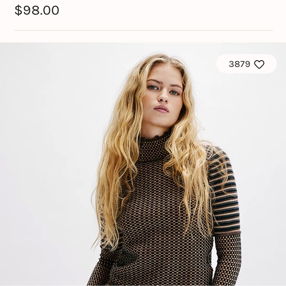We The Free Gamer Cuff, Free People Top, turtle neck sweater - Picture 2 of 7